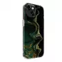 Evelatus Apple iPhone 15 PC marmora tumši zaļš maciņš