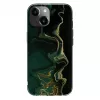 Evelatus Apple iPhone 15 PC marmora tumši zaļš maciņš