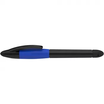 Schneider Base Ball lodīšu pildspalva, melns korpuss, zils tinti, 0,6 mm