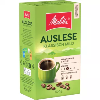Melitta Auslese Klassisch-Mild maltā kafija, 500 g