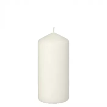 PAPSTAR svece stabveida 13 cm balta