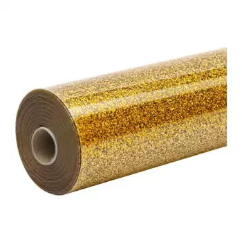 HTVRONT Glitter Heat Transfer Film, 30,5 cm x 90 cm (zelta)