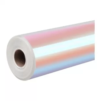 HTVRONT hologrāfiskā pašlīmējošā plēve, 30,5 cm x 90 cm (rozā-violeta)