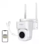 MOES WCM-B66 3MP āra Wi-Fi IP kamera ar AI cilvēku noteikšanu, pilnkrāsu nakts redzamību, Pan/Tilt, divvirzienu audio, IP66 laikapstākļu izturību