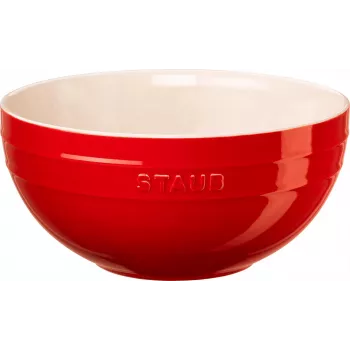 STAUB Apaļa servēšanas bļoda 24 cm, Ķiršu sarkanā