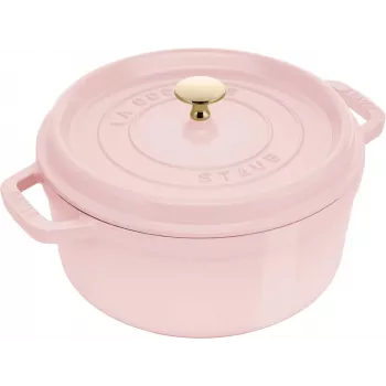 STAUB LA COCOTTE apaļā čuguna kastrolis 2.6L rozā