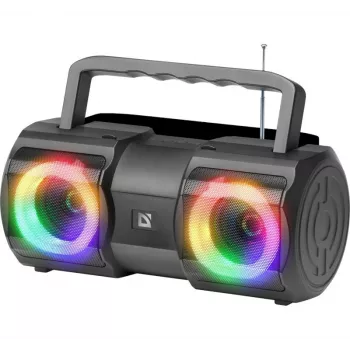 Defender BeatBox 20 Bluetooth skaļrunis 20W ar apgaismojumu, mikrofonu, FM, USB, TF