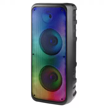 Defender BOOMER 35 pārnēsājams Bluetooth skaļrunis 30W ar MP3/FM/SD/USB/AUX/TWS/LCD/RGB/MIC Karaoke - melns
