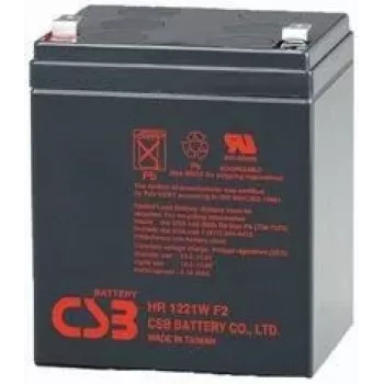 CSB Battery HR1221WF2 12V 5.3Ah AGM VRLA uzlādējams akumulators ar F2 spailēm