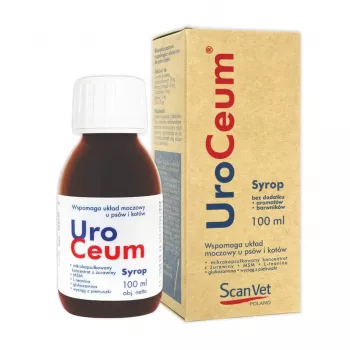 Scanvet Uroceum 100 ml mutes šķidrums urīnceļu atbalstam suņiem un kaķiem