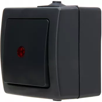 HEINRICH KOPP Nautic Antracīta 1-polārs virsapmetuma pārslēgslēdzis IP44 566615003