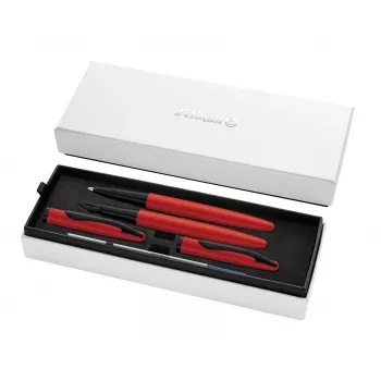 Pelikan Jazz Noble Elegance Red rakstāmlietu komplekts - pildspalva un lodīšu pildspalva 400197481