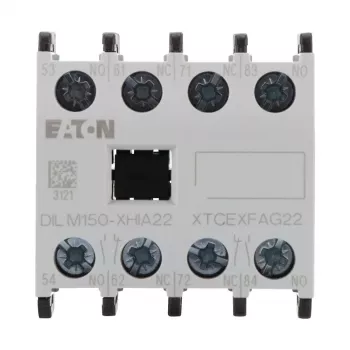 Eaton DILM150-XHIA22 palīgkontaktu bloks, 2NO+2NC, priekšējā montāža, skrūvju spailes 283464