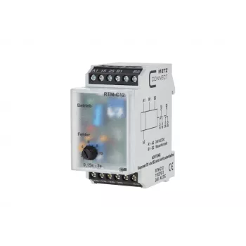 METZ CONNECT 11027613 daudzfunkciju laika relejs, 24V AC/DC, 2W, 1 CO, 0,05s-100h, DIN sliedei