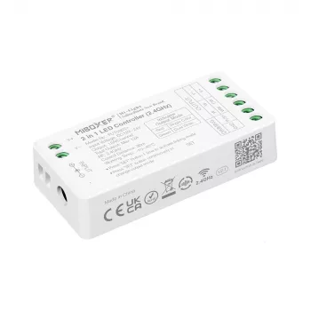 MiBoxer FUT035S+16kHz 2-in-1 Dual White LED Controller (DC12/24V, 2.4GHz, 16kHz bez mirgošanas)