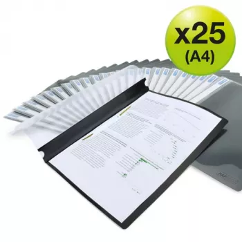 Rapesco ECO A4 dokumentu mape ar 2 caurumu mehānismu, melna, 25 gab. - 1815