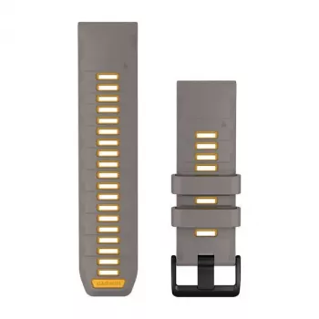 Garmin QuickFit 26 mm silikona pulksteņa siksniņa Slate Gray/Yellow 010-14508-02
