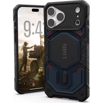 UAG Urban Armor Gear Monarch Pro MagSafe apvalks Apple iPhone 18 Pro Max/17 Pro Max - Kevlar Mallard (zils) 114568113955