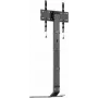 MANHATTAN Ultra Slim televizora statīvs 32 inch-70 inch ekrāniem līdz 40 kg, sasverams -10° līdz 3°, regulējams augstums, novietojams aiz TV skapja, melns/balts (462044)