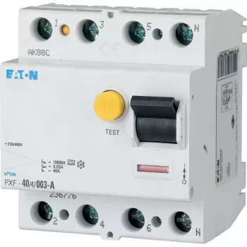 EATON PXF-40/4/003-B Diferenciālās aizsardzības automāts, 40A, 4-polu, 30mA, B tips 300299
