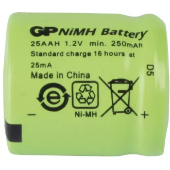GP Batteries NH GP 25AAH NiMH akumulators 1/3AA 250 mAh, 1 gab. (30125AAH-C1)