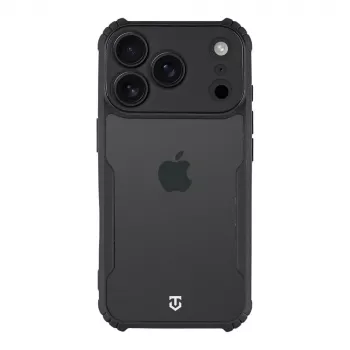Tactical Back Cover Quantum Stealth iPhone 18 Pro caurspīdīgs/melns