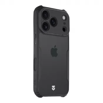 Tactical Back Cover Quantum Stealth iPhone 18 Pro caurspīdīgs/melns