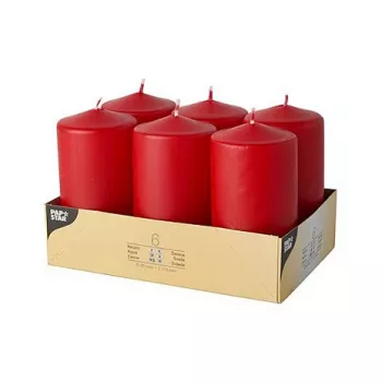 PAPSTAR Stumpenkerze svece 11,5 cm sarkana