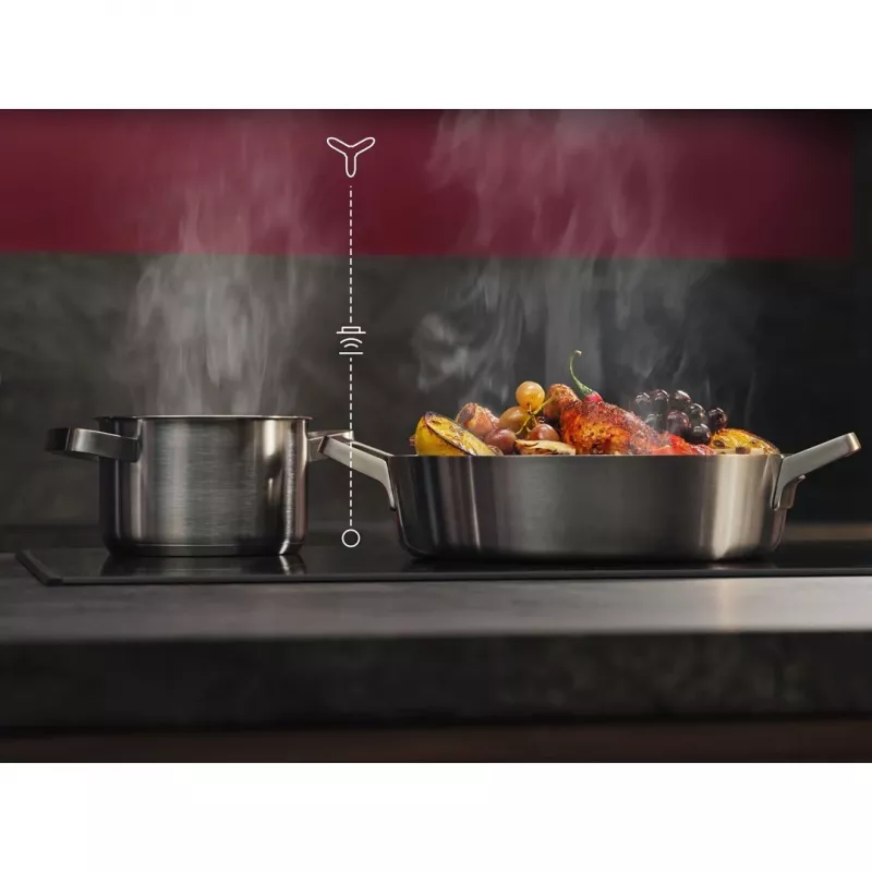 AEG DGE5661HM iebūvējams tvaika nosūcējs 55 cm nerūsējošais tērauds