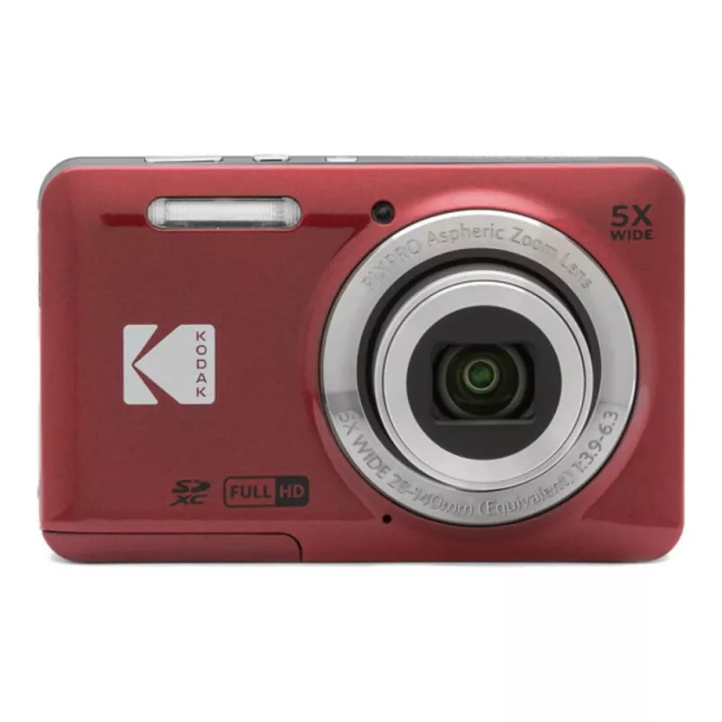 Kodak PIXPRO FZ55 sarkans kompaktais fotoaparāts FZ55RD