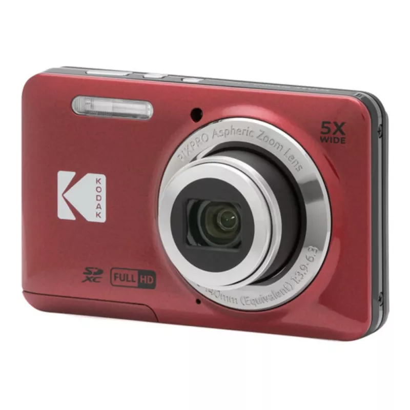 Kodak PIXPRO FZ55 sarkans kompaktais fotoaparāts FZ55RD