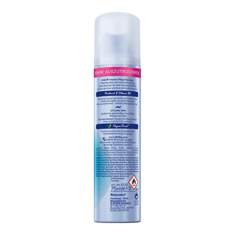 NIVEA VOLUME & HOLD matu ieveidošanas aerosols 75 ml