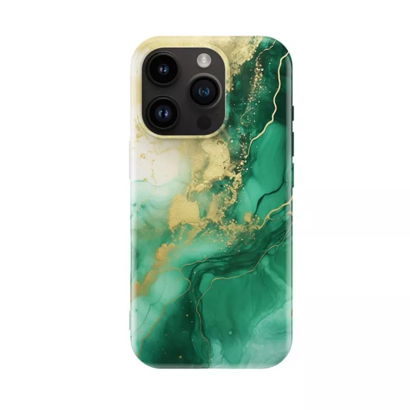 Evelatus Apple iPhone 16 Pro slaids apvalks ar MagSafe un pielāgotu apdruku, zaļš