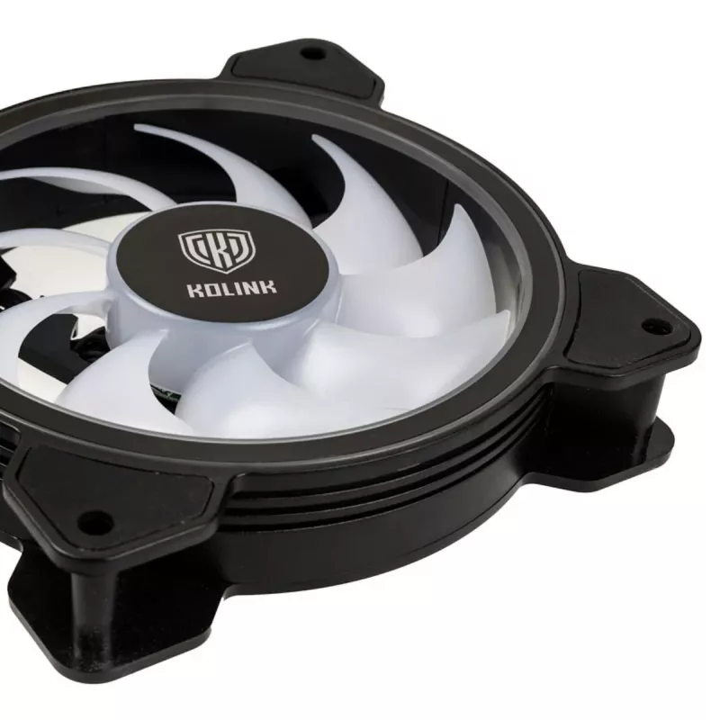 Kolink Umbra HDB ARGB LED PWM 120mm ventilators - melns/balts