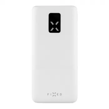 Fixed Zen 20 pārnēsājamais akumulators 20000 mAh ar LCD displeju un PD 20W izvadi - balts FIXZEN-20-WH