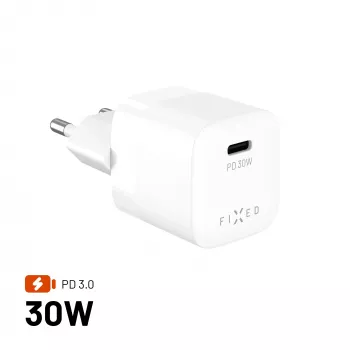 Fixed Mini USB-C GaN lādētājs 30W - melns
