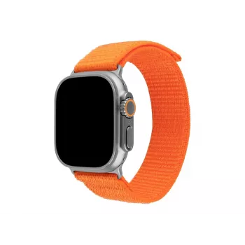 FIXED Sporta siksniņa Apple Watch Ultra 49mm, oranža neilona, 160-210mm, G-hook