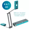 IRIScan Visualizer 7 Dyslexic - A3 dokumentu kamera, 13MP, USB, Arctic Blue/Silver