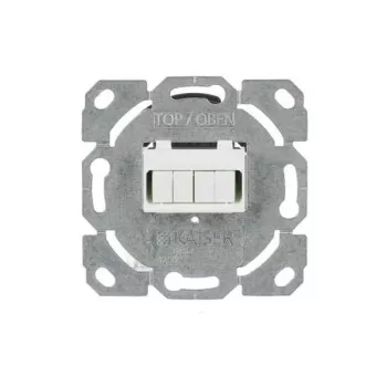 Busch-Jaeger LC Duplex optiskās šķiedras kontaktligzda, ierīkojama (Flush-Mounted), 2CKA000230A0486