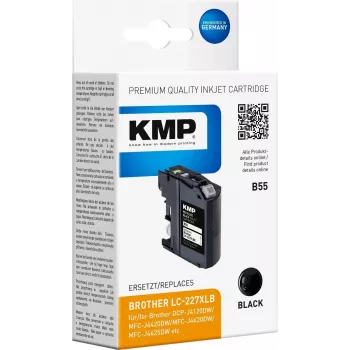 KMP B55 melna saderīga tintes kasetne Brother DCP-J4120DW, MFC-J4420DW, MFC-J4620DW, MFC-J4625DW, MFC-J5720DW 1531.4001
