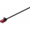 Goobay CAT 6 Slim Patch Cable, U/UTP, melns, 0,5 m 93713