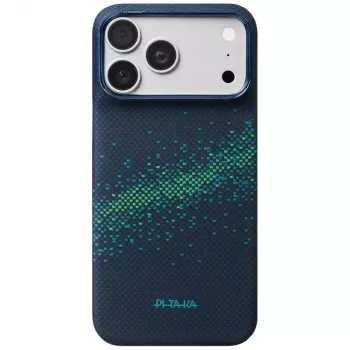 PITAKA Edge Milky Way Galaxy 2.0 apvalks iPhone 18 Pro Max / 17 Pro Max - Nearfield Blue