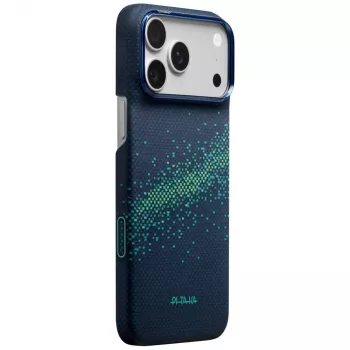 PITAKA Edge Milky Way Galaxy 2.0 apvalks iPhone 18 Pro Max / 17 Pro Max - Nearfield Blue