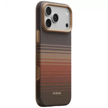 PITAKA Summa vāks iPhone 18 Pro Max / 17 Pro Max - Sunset aramīda šķiedras MagSafe telefona vāks