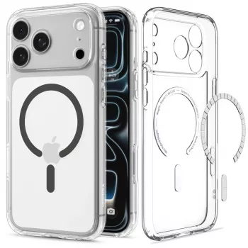 SPIGEN Ultra Hybrid MagSafe iPhone 17 Pro / 18 Pro apvalks Clear/Graphite