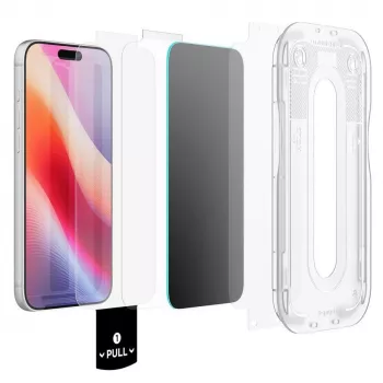Spigen Glas.tR EZ Fit Pro HD Privacy rūdīta stikla ekrāna aizsargs iPhone 18 Pro