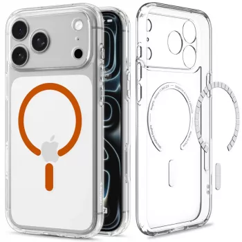 Spigen Ultra Hybrid MagSafe apvalks iPhone 17 Pro / 18 Pro - caurspīdīgs/oranžs