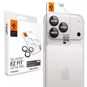 Spigen Optik Pro GLAS.tR EZ FIT kameras objektīva aizsargstikls 2 gab. iPhone 18 Pro/18 Pro Max - tumšs ķirsis