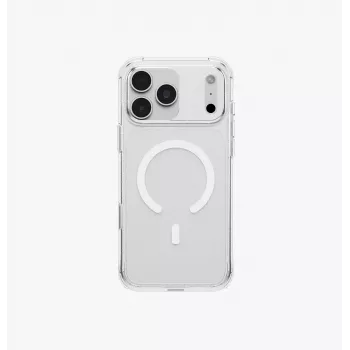 UNIQ LifePro Xtreme MagClick uzlādes apvalks iPhone 18 Pro Max / 17 Pro Max - caurspīdīgs ar spīdumiem