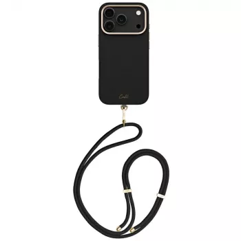 UNIQ Coehl Mirelle magnētiskā uzlādes futrālis iPhone 17 Pro, Ebony